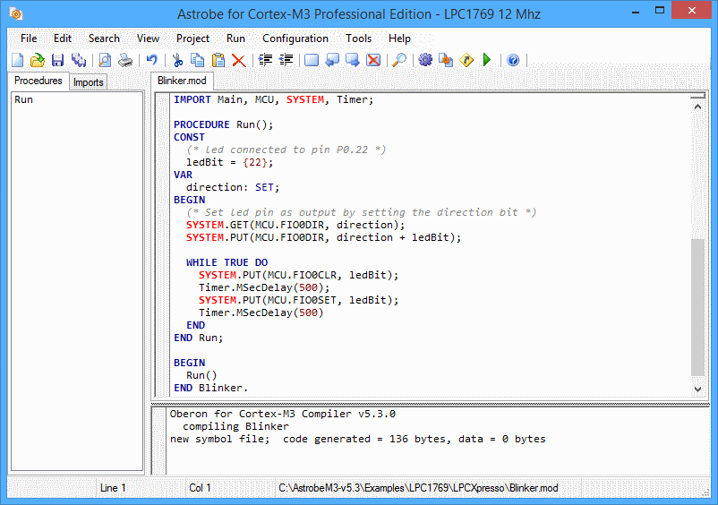 ARM Cortex-M3 Software Development System